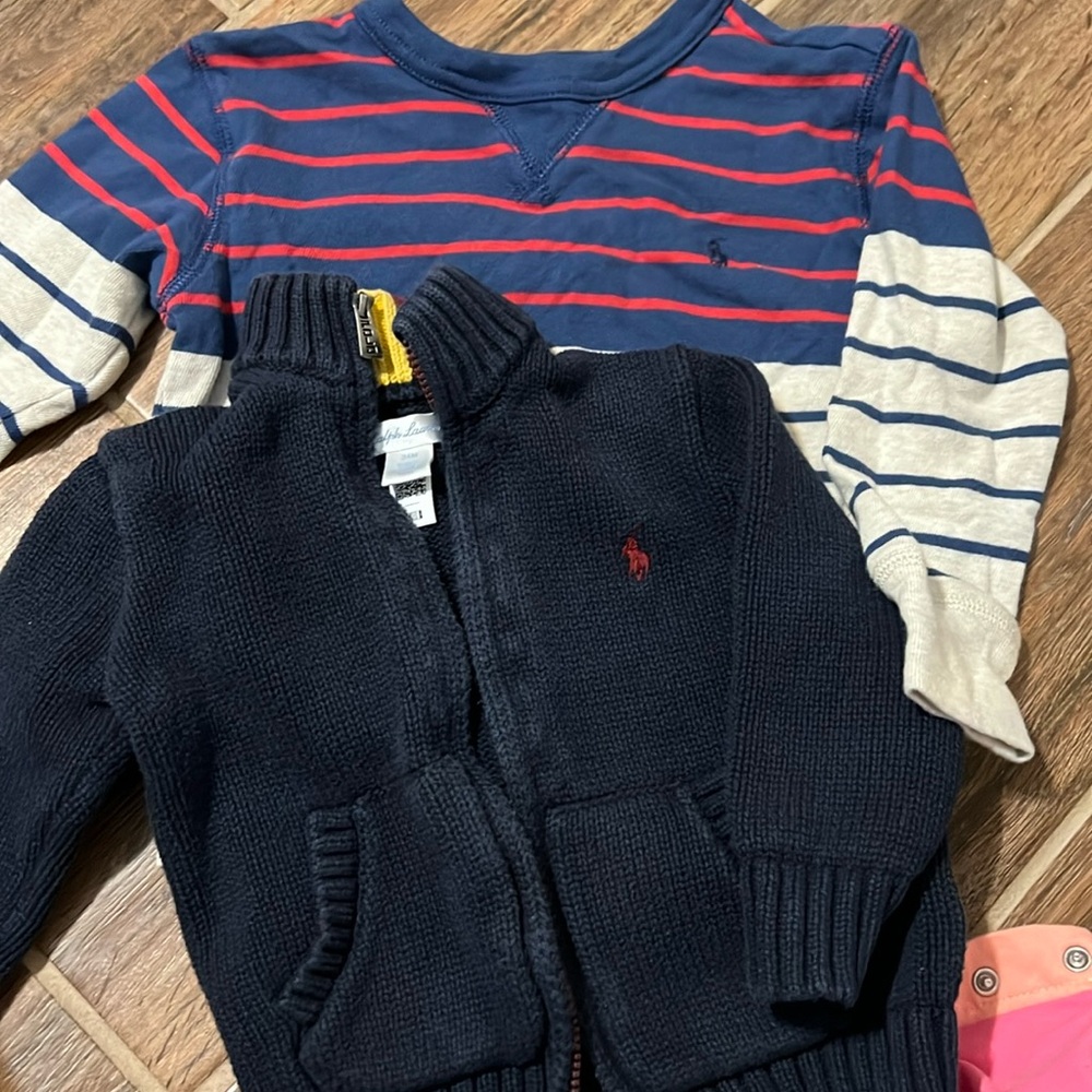 2- 24m Ralph Lauren sweaters